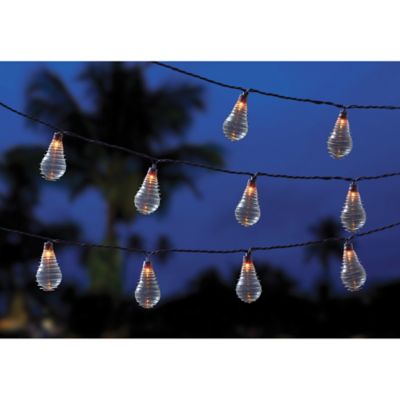 10-Bulb Solar Wire Wrapped Ball String Lights - Bed Bath & Beyond
